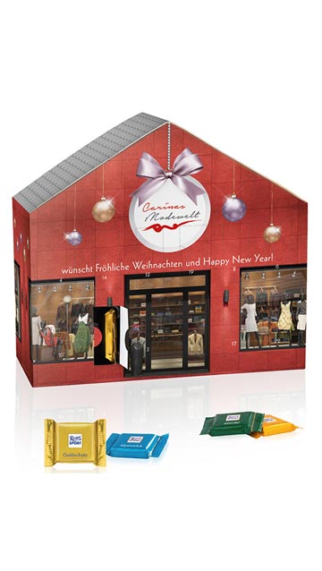 Adventskalender Haus Ritter Sport Quadretties